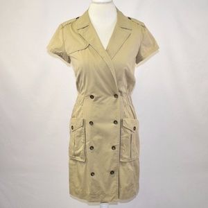 Rag & Bone New York Dress 8 Khaki Shirtdress